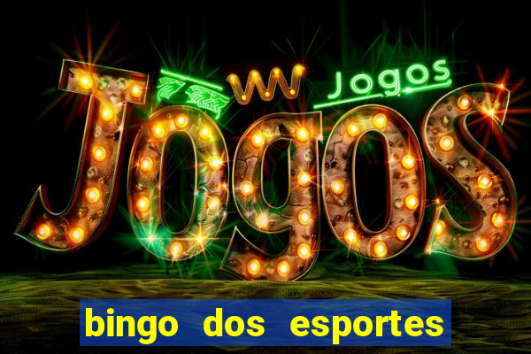 bingo dos esportes para imprimir